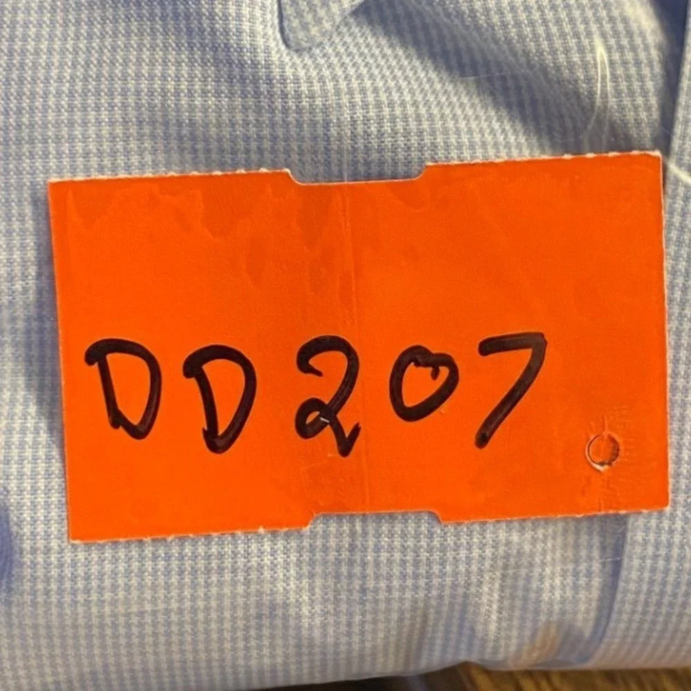 Brooks Brothers Regent Non-Iron Supima Cotton Shirt Blue Check 16.5 35 DD207